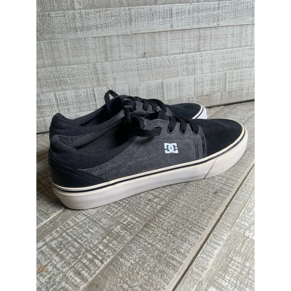 DC Shoes Trase TX Skate Shoe Black Gray ADYS300259 Men's Size‎ 8 Skateboarding